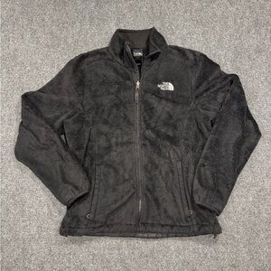The North Face Oso Osito Silken Fleece Full Zip Jacket Size Medium Black